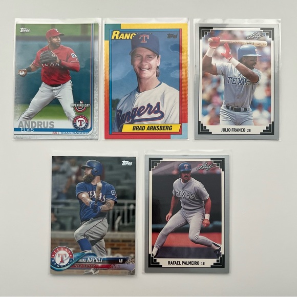 Texas Rangers 5 Card Lot - Baseball - Picture 1 of 2